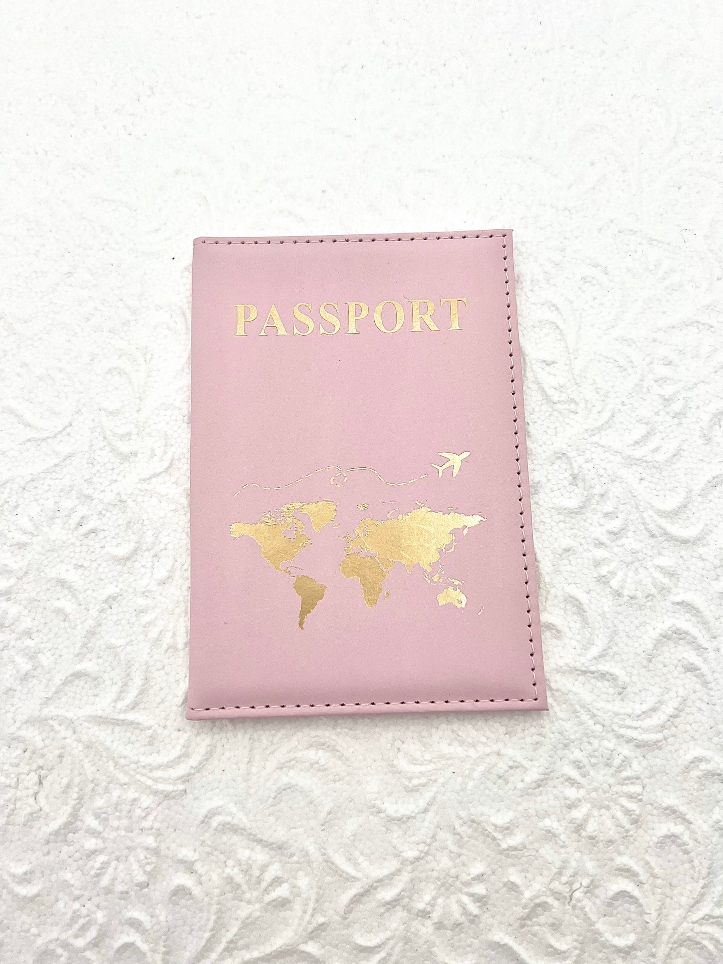 Pochette passeport avec carte du monde