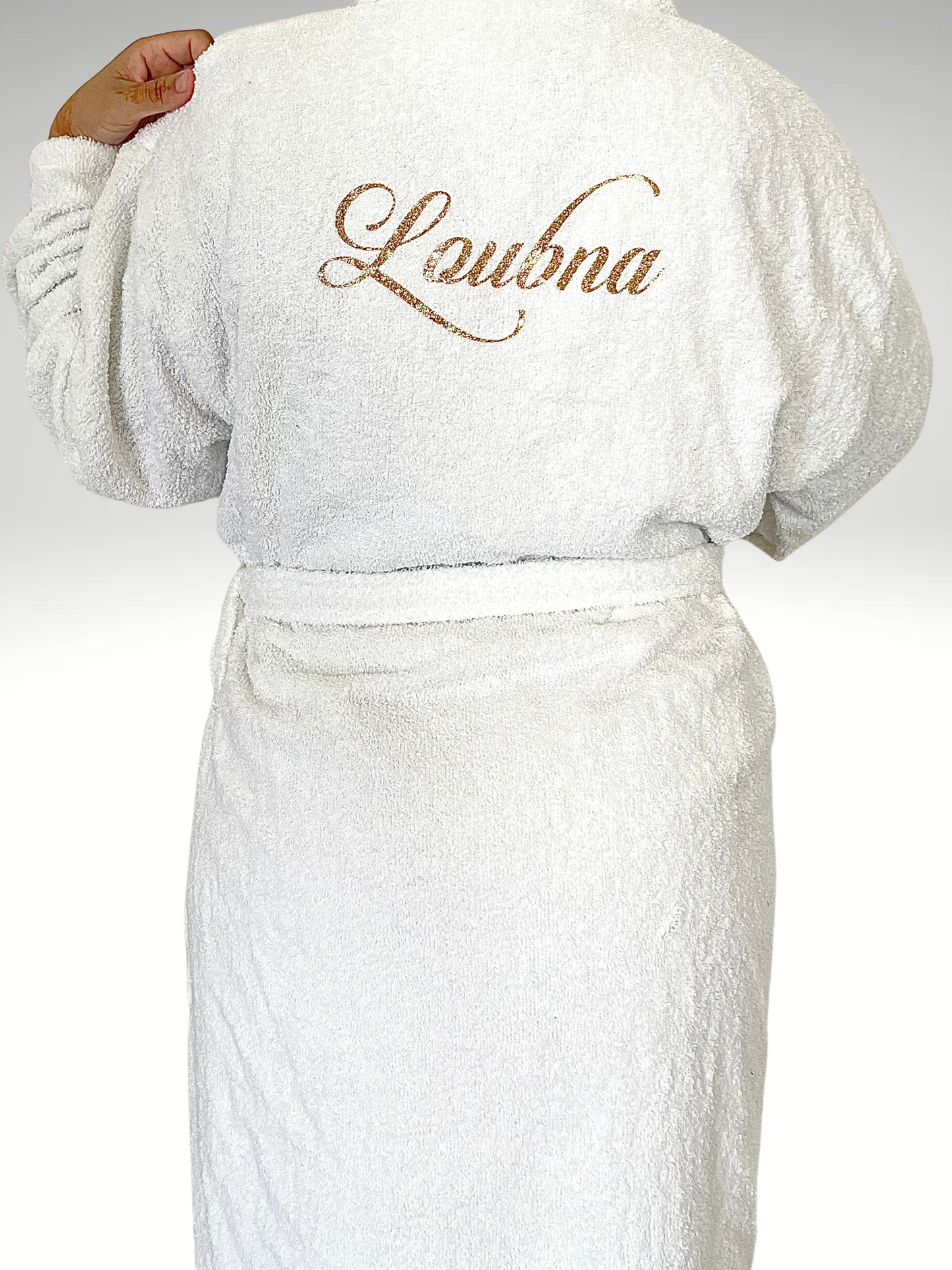 Peignoir de bain blanc