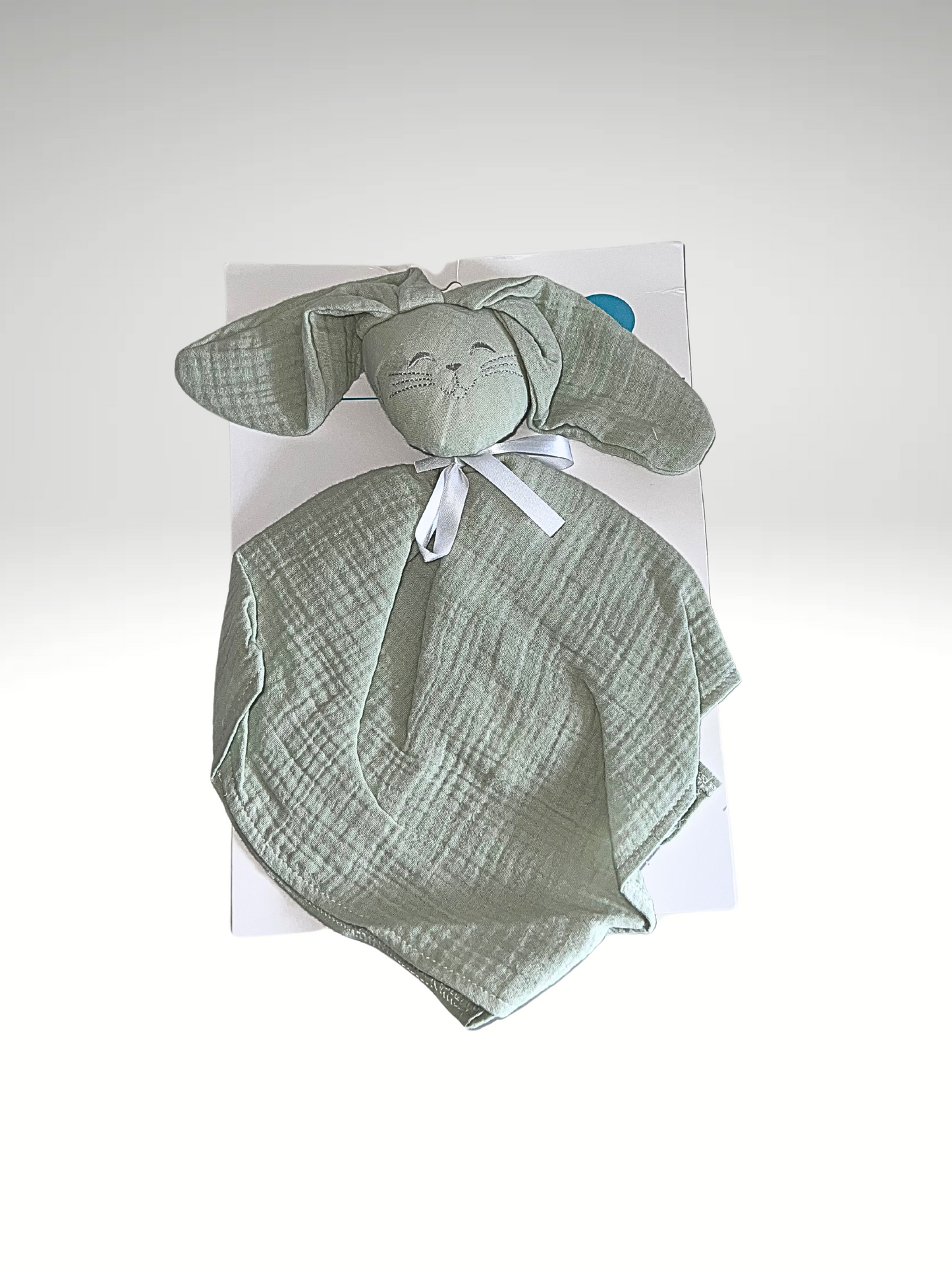 Doudou lapin en gaze de coton