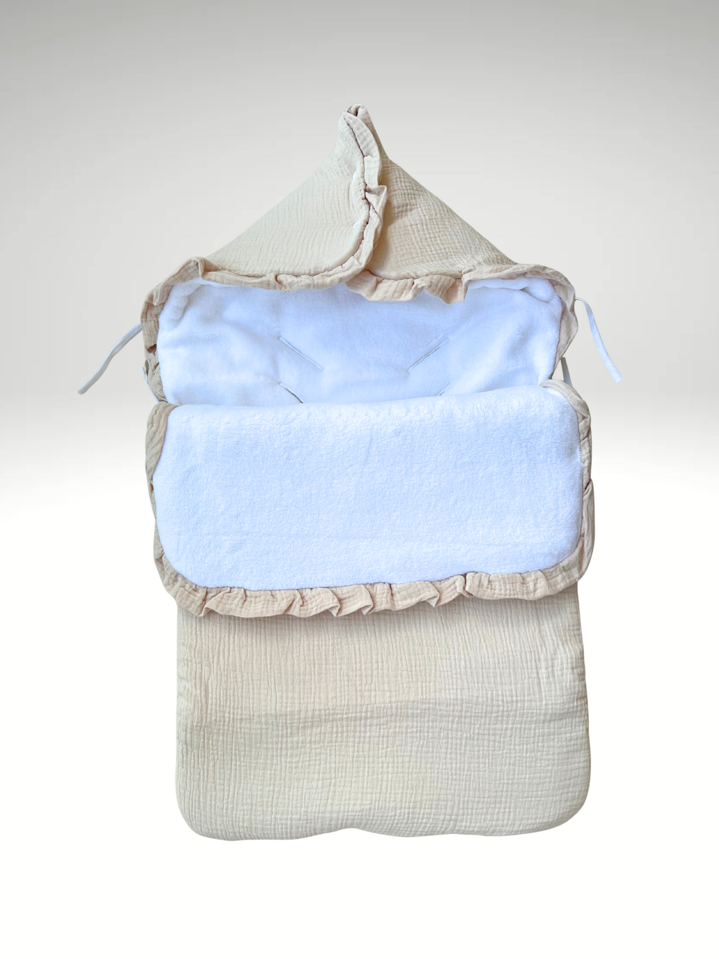 Nid d'ange en gaze de coton intérieur polaire