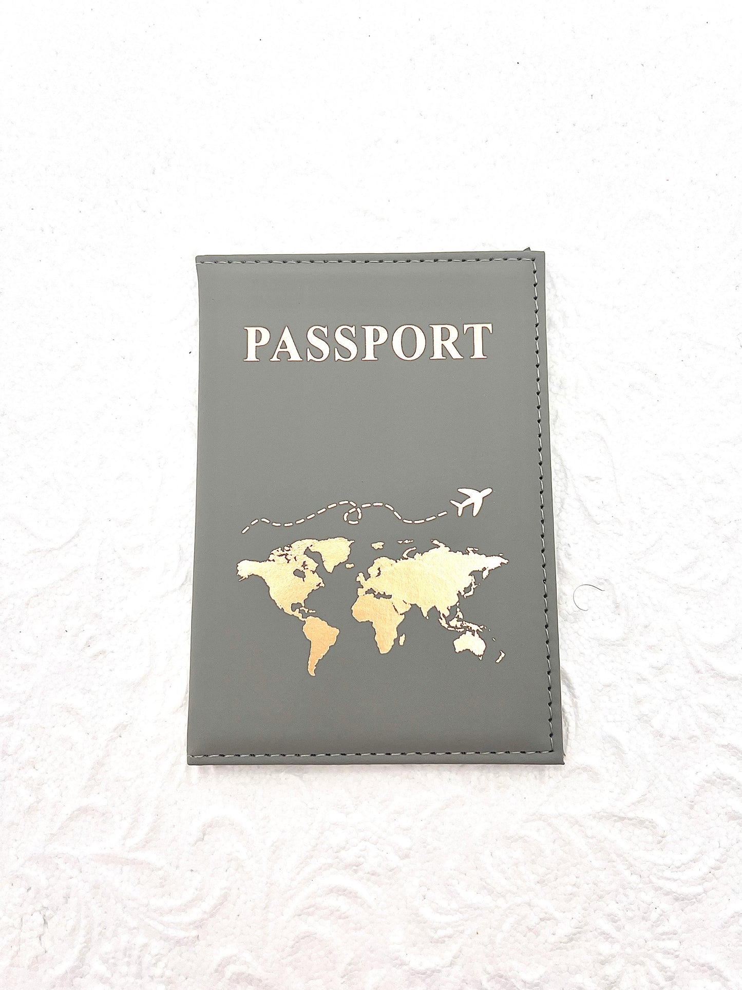 Pochette passeport avec carte du monde
