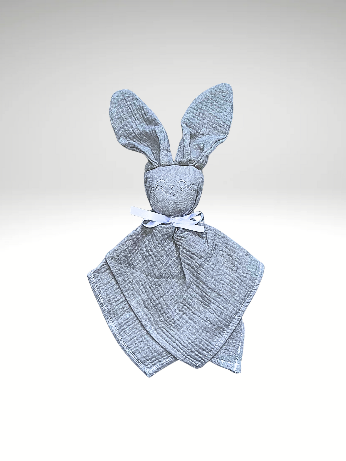 Doudou lapin en gaze de coton