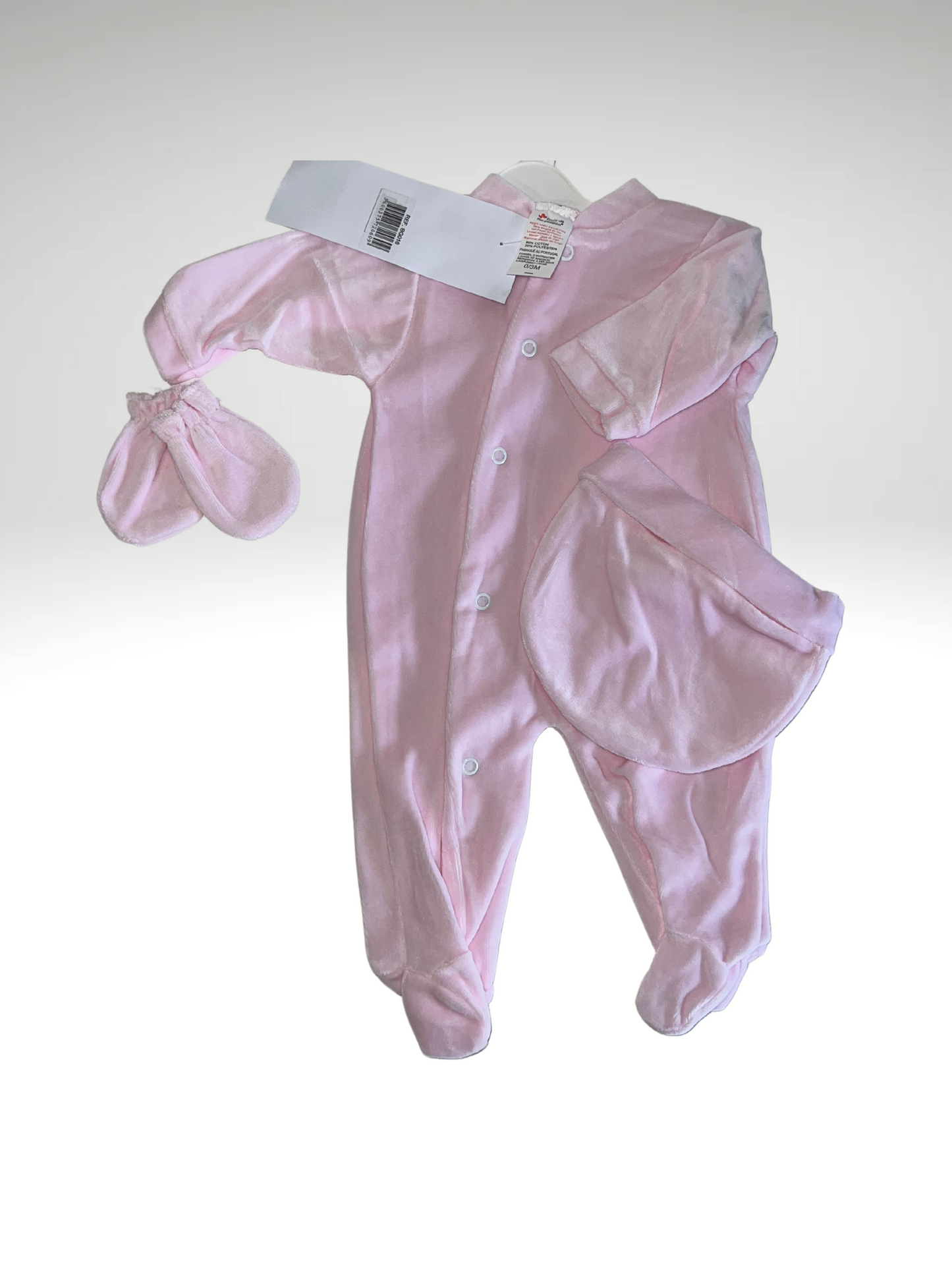 Set pyjama bébé 3 pièces en velours