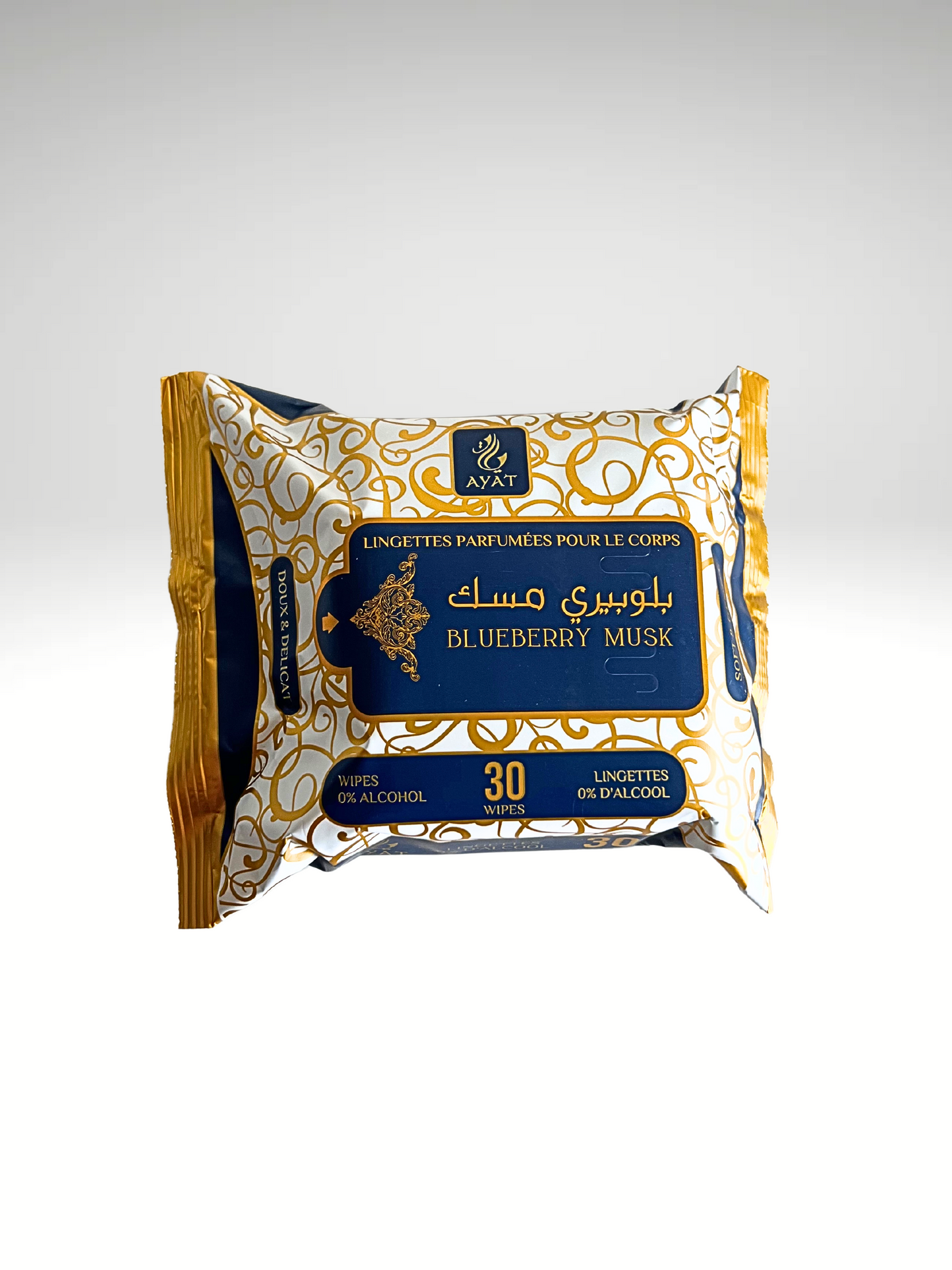 Lingettes parfumées pour le corp BLUEBERRY MUSC