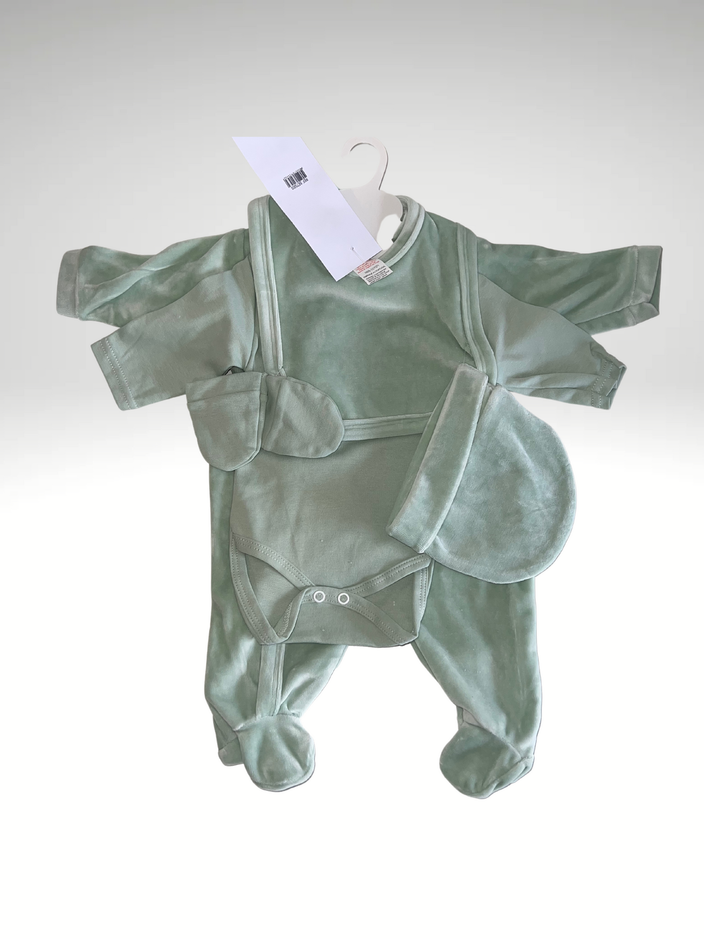 Ensemble pyjama bébé 5 pièces en velours