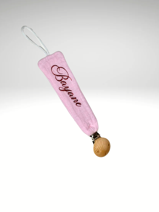 Attache tétine en gaze de coton