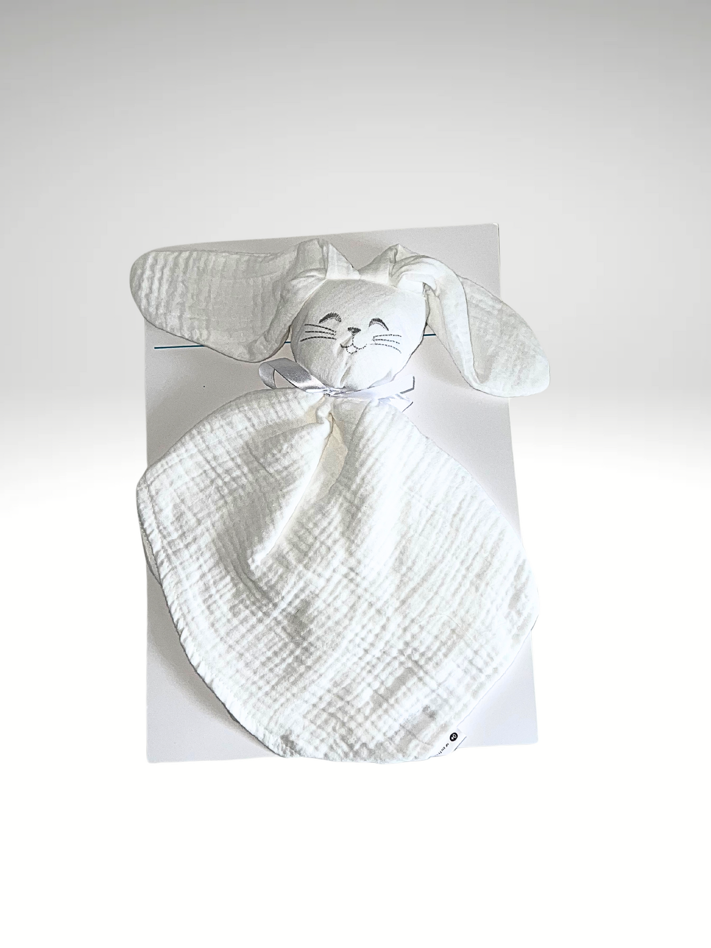Doudou lapin en gaze de coton