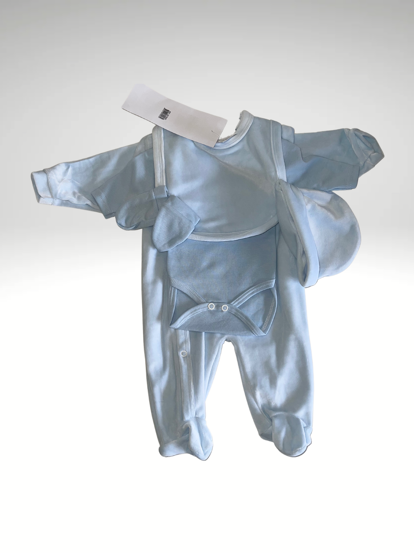 Ensemble pyjama bébé 5 pièces en velours