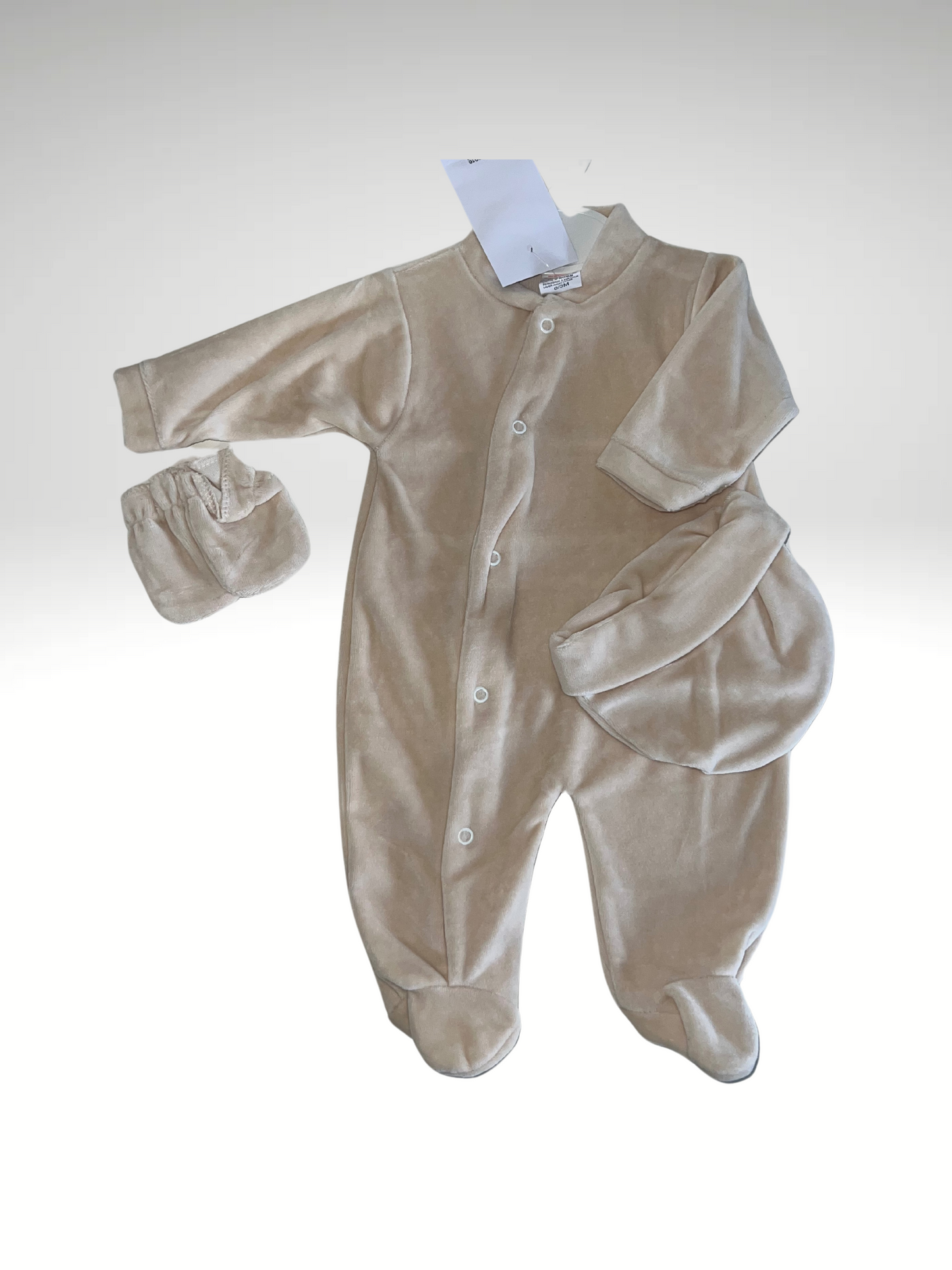 Set pyjama bébé 3 pièces en velours