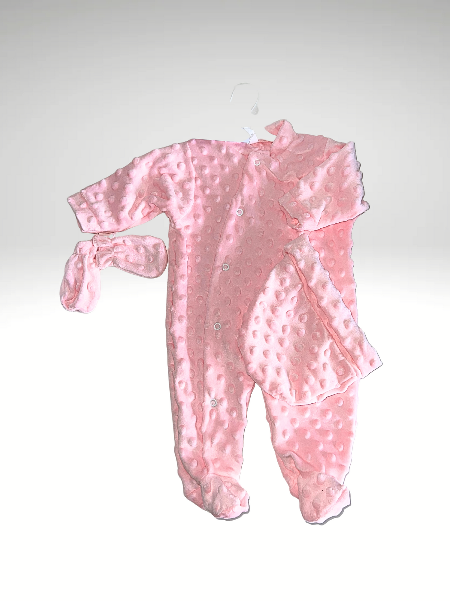 Set pyjama bébé 3 pièces en minky