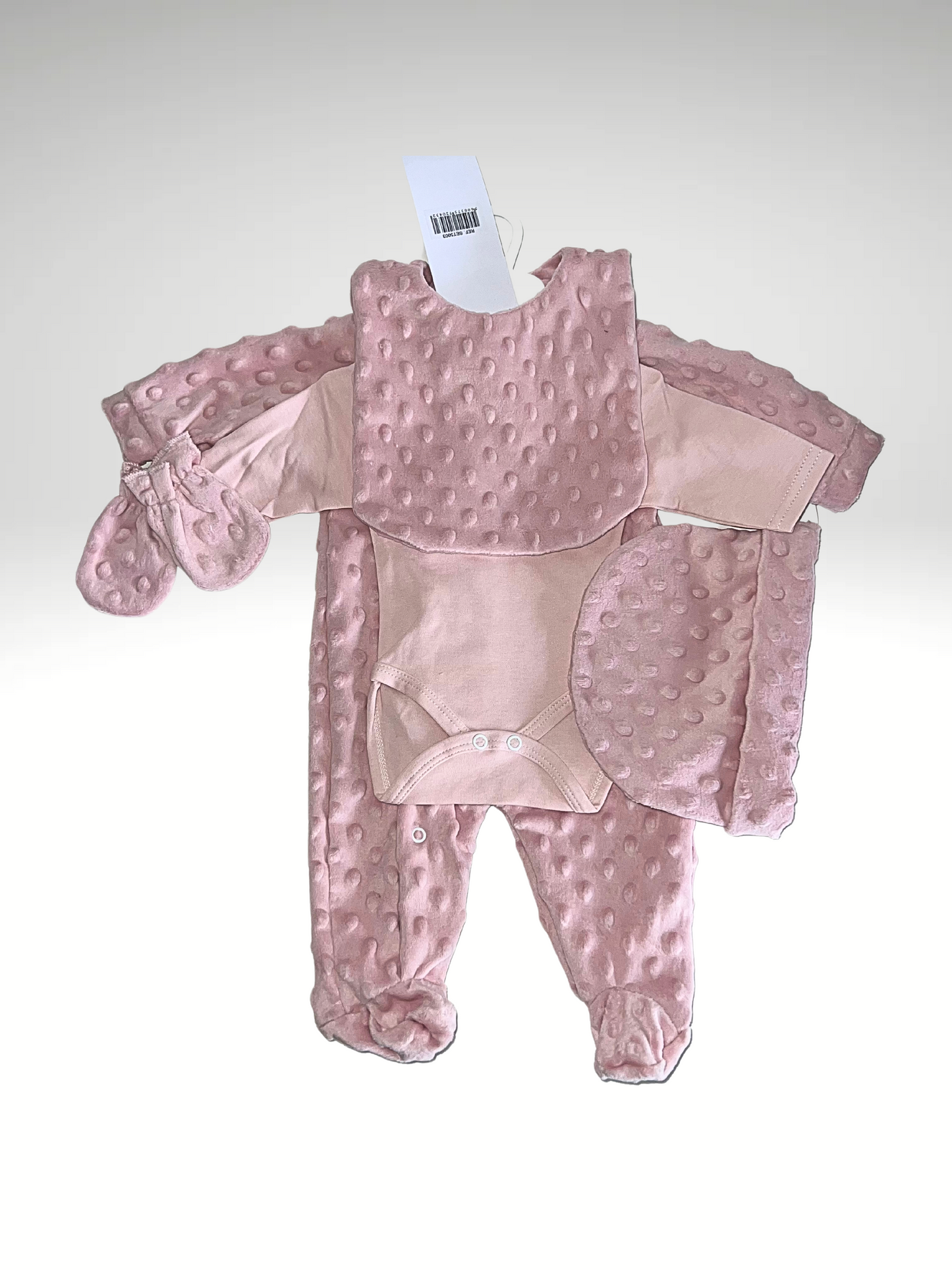 Ensemble pyjama bébé 5 pièces en minky