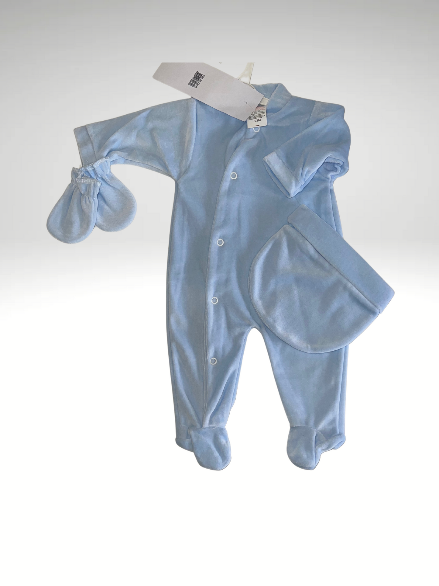 Set pyjama bébé 3 pièces en velours