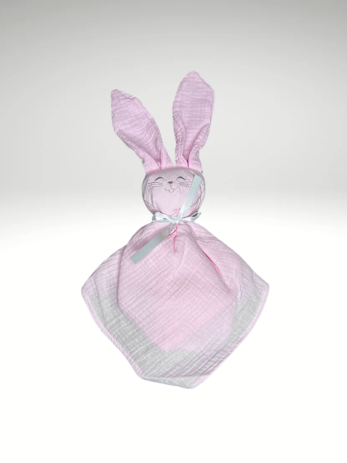 Doudou lapin en gaze de coton