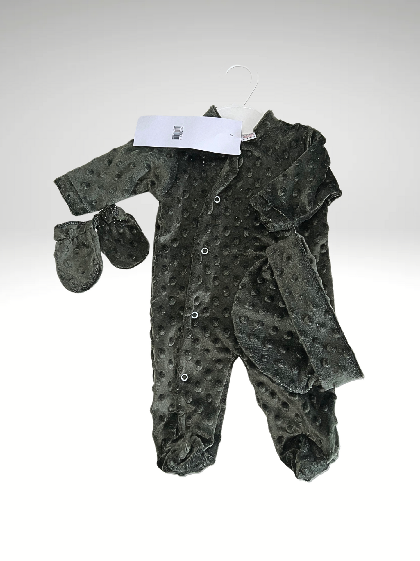Set pyjama bébé 3 pièces en minky