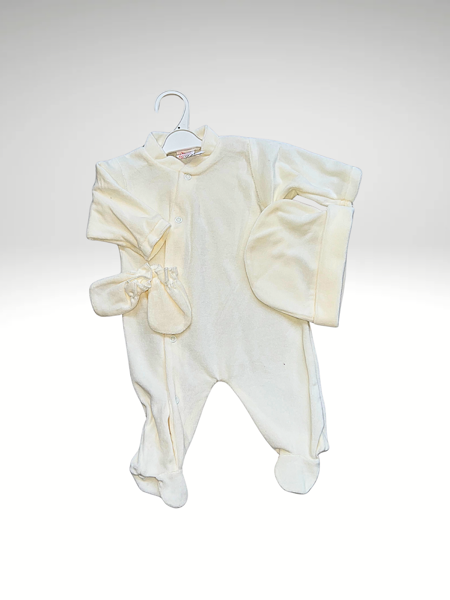 Set pyjama bébé 3 pièces en velours