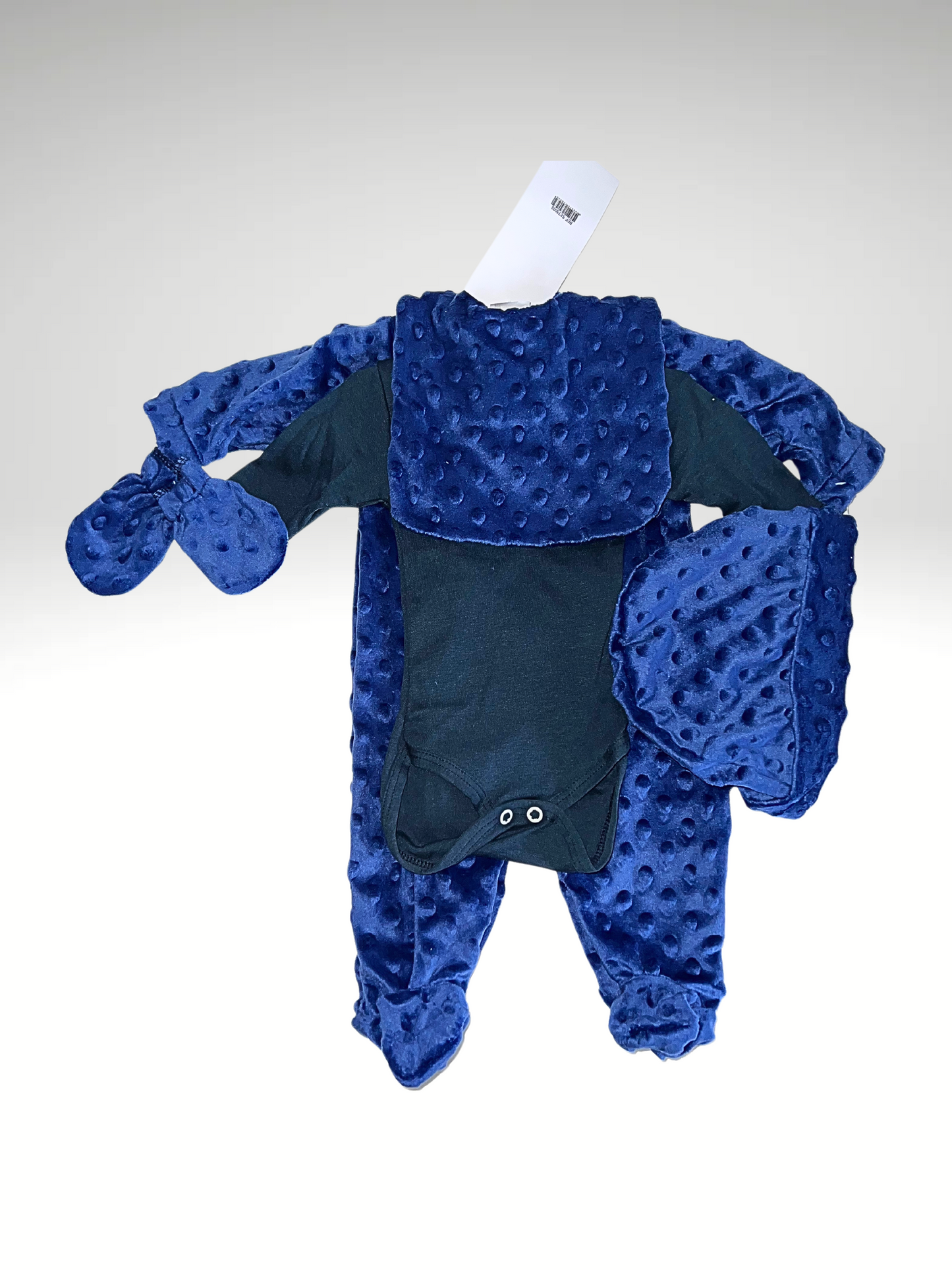 Ensemble pyjama bébé 5 pièces en minky