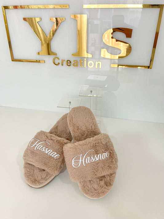 CHAUSSONS FLUFFY SIMPLE CAFE