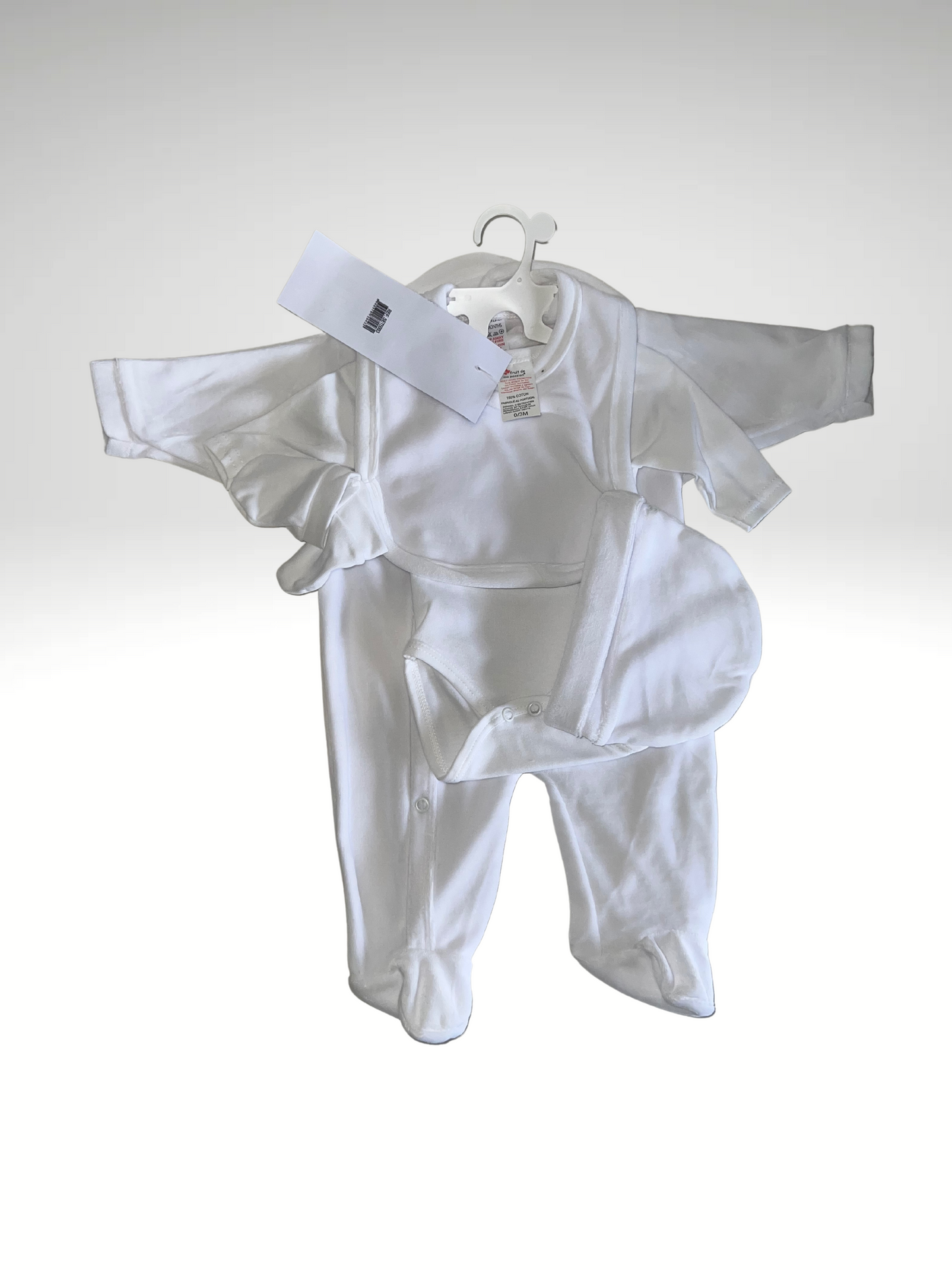 Ensemble pyjama bébé 5 pièces en velours