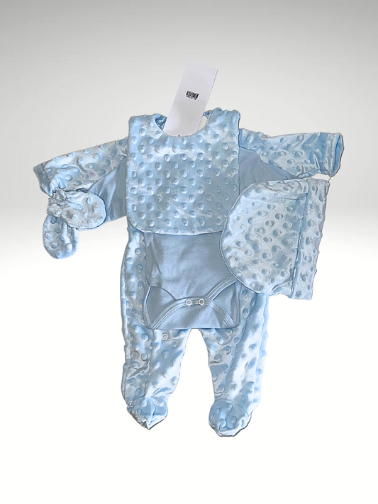 Ensemble pyjama bébé 5 pièces en minky